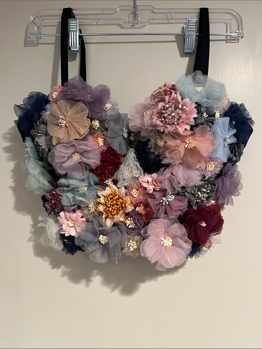 Floral Appliqué Multicolor Bralette - Women Accessories